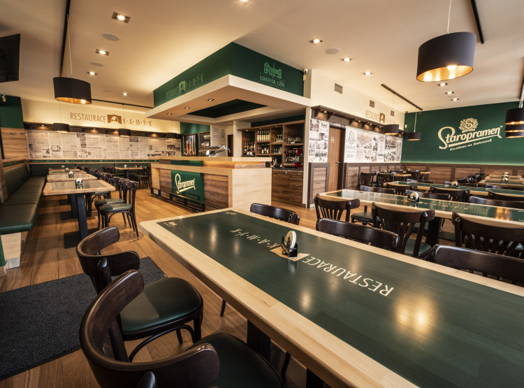 Rekonstrukce interiéru restaurace Kamýk