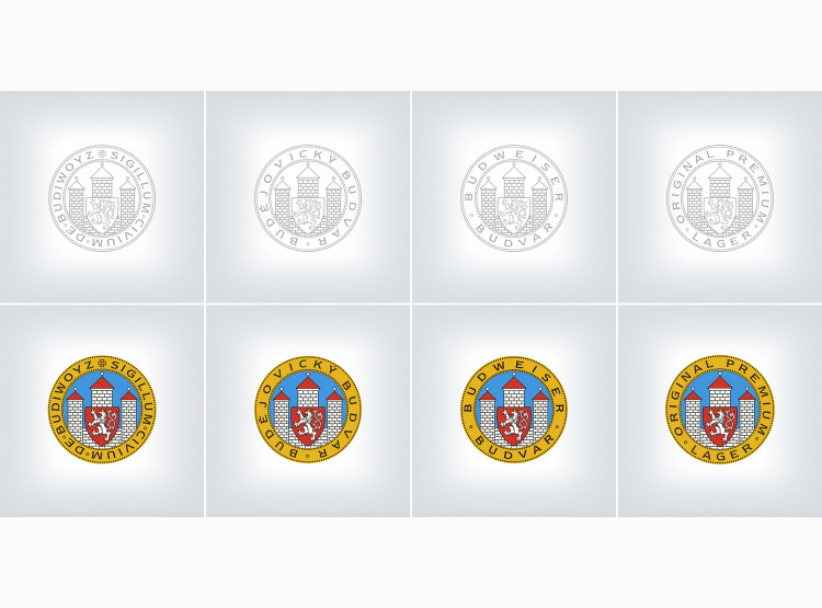 Redesign logotypů - ochranných značek pivovaru Budějovický Budvar