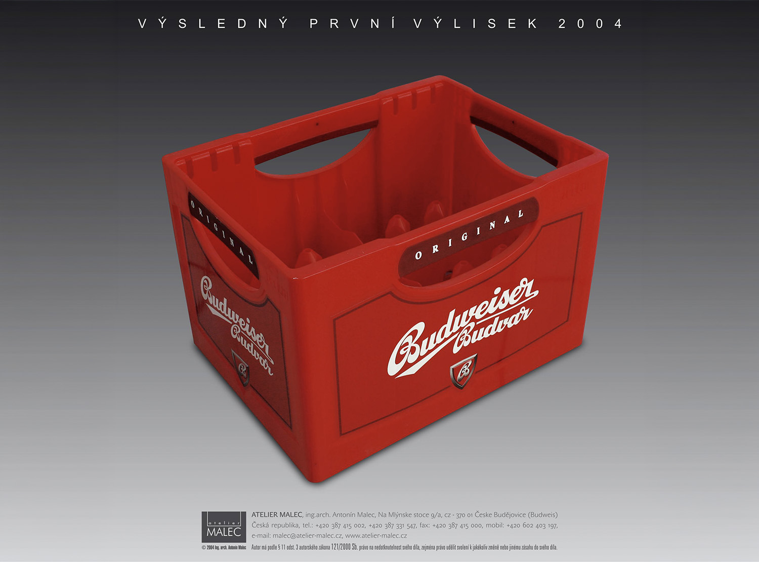 Přepravka pro Budweiser Budvar