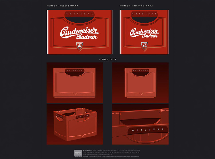 Přepravka pro Budweiser Budvar