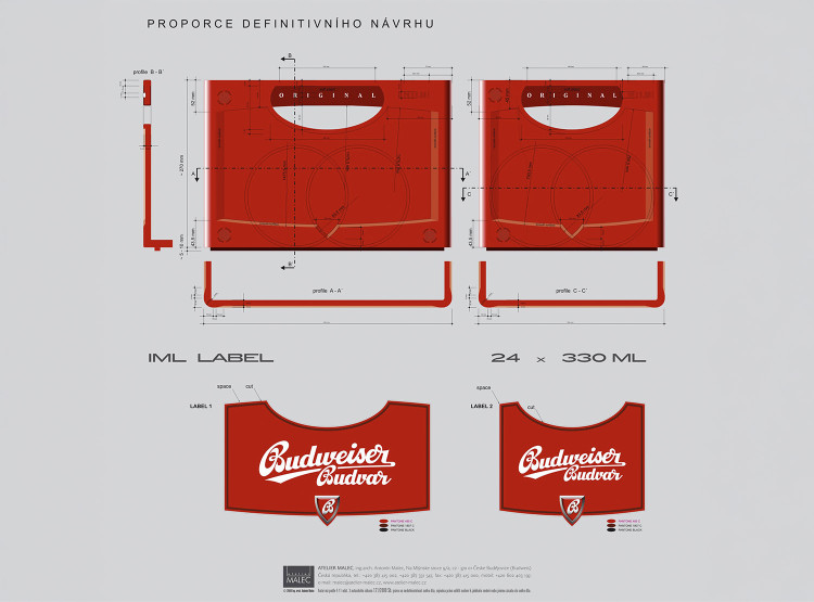 Přepravka pro Budweiser Budvar
