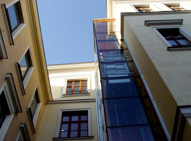 Přístavba výtahu k budově Pedagogické fakulty Jeronýmova ul. České Budějovice