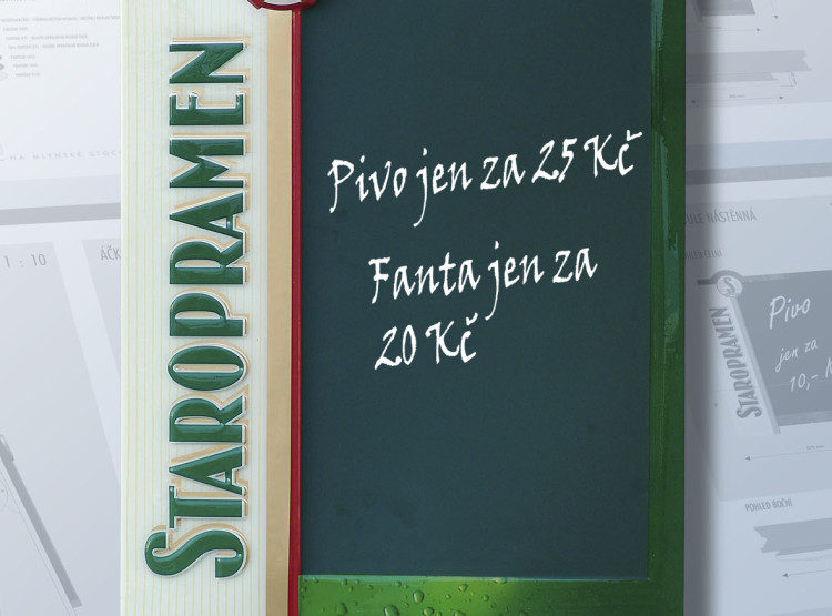 Venkovní označení restaurací Staropramen 2006–2009