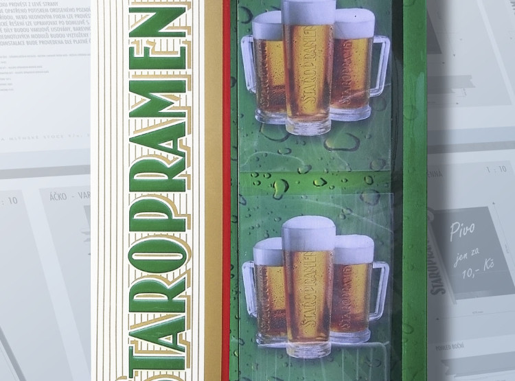 Venkovní označení restaurací Staropramen 2006–2009